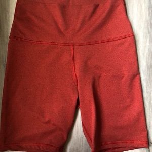 aerie Rust Biker Shorts